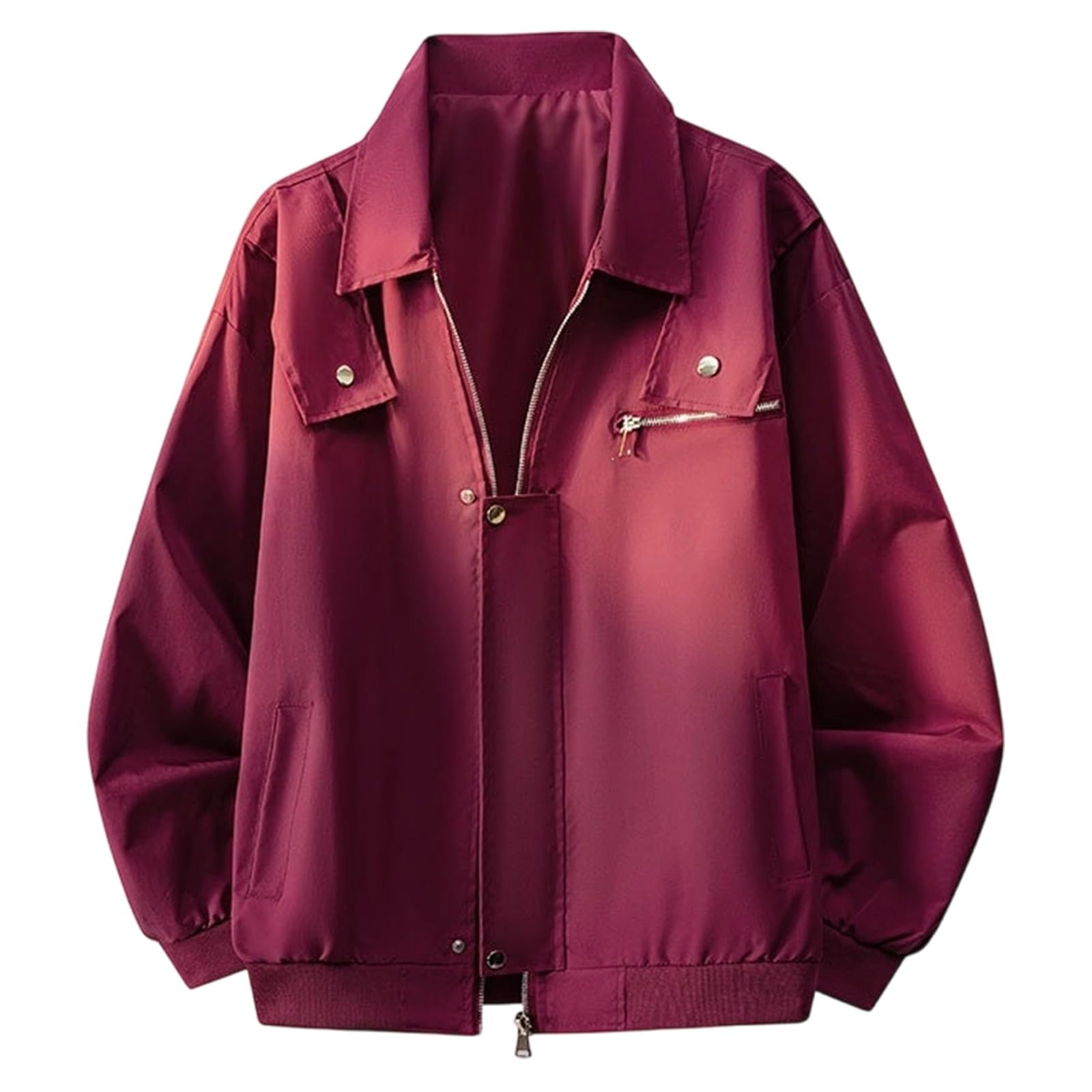Giacca da lavoro da uomo con risvolto, tinta unita, autunnale, giacca casual, cappotto