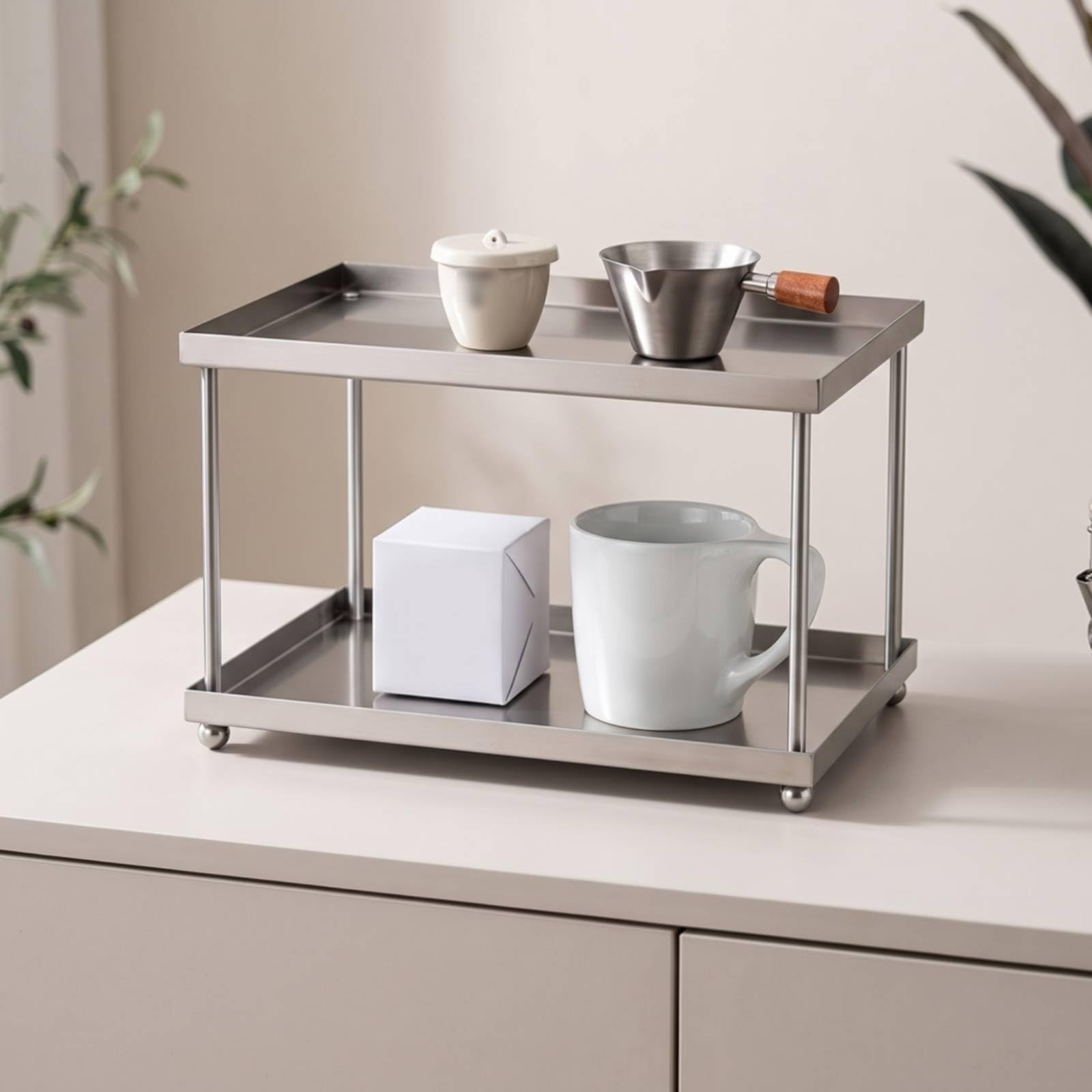 Soporte Doble Acero Inoxidable con, style to 1