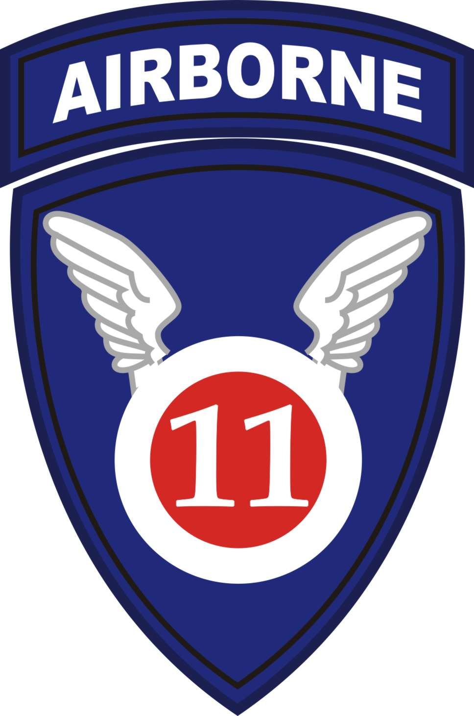 US Army 11th Airborne Division Window Window Bumper Sticker Decal 3.8"