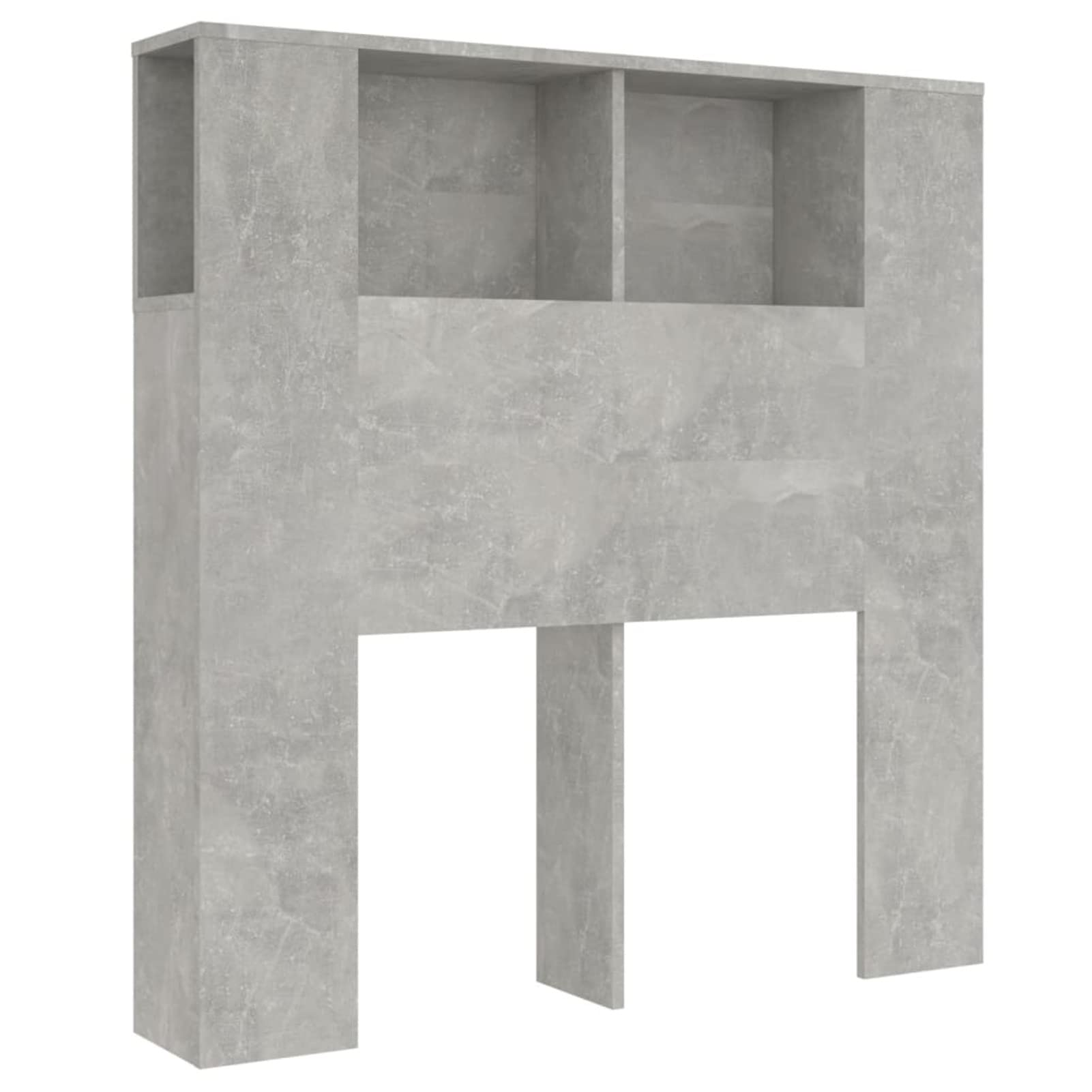 Mueble cabecero, Cabezal De Cama, Cabecera para Cama, Cabezales Dormitorios Modernos, Gris hormigón 100x18,5x104,5 cm