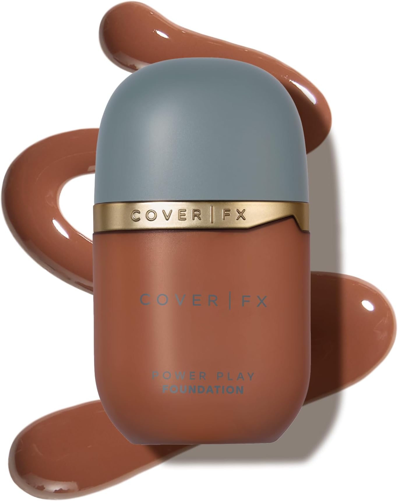COVER FX Power Play Foundation - Shade R1 - Buildable Full Coverage - Waterproof Sweat-Proof Transfer-Proof - Natural Matte Finish - All Skin Types