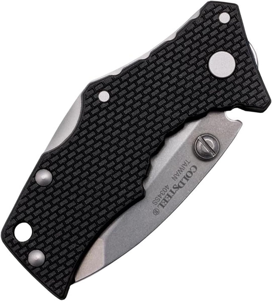 Cold Steel Micro Recon 1 2" 4034SS Razor-Sharp Blade 2.375" Griv-Ex Handle Tactical Folding Knife w/Tri-Ad Lock, Ambidextrous Pocket/Belt Clip