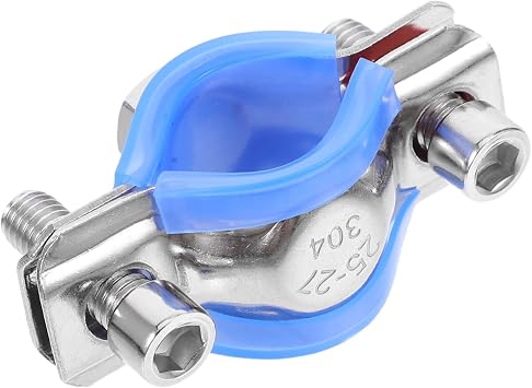 LIFKOME Office Chair Repair Kit with Tube Clamps and Blue Plastic Support Pad Easy Installation Clamp Replacement Tool for Sinking Chair Fix Modern Design Enhances Office Look and Provides