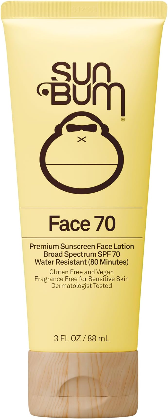 Original SPF 70 Sunscreen Face Lotion - Broad Spectrum Moisturizing Facial Sunscreen with Vitamin E - Fragrance Free - Travel Size - 3 oz