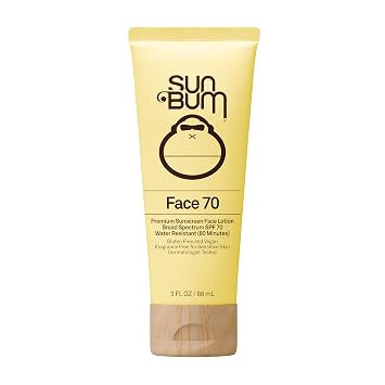 Sun Bum Original SPF 70 Sunscreen Face Lotion - Travel Size - 3 oz