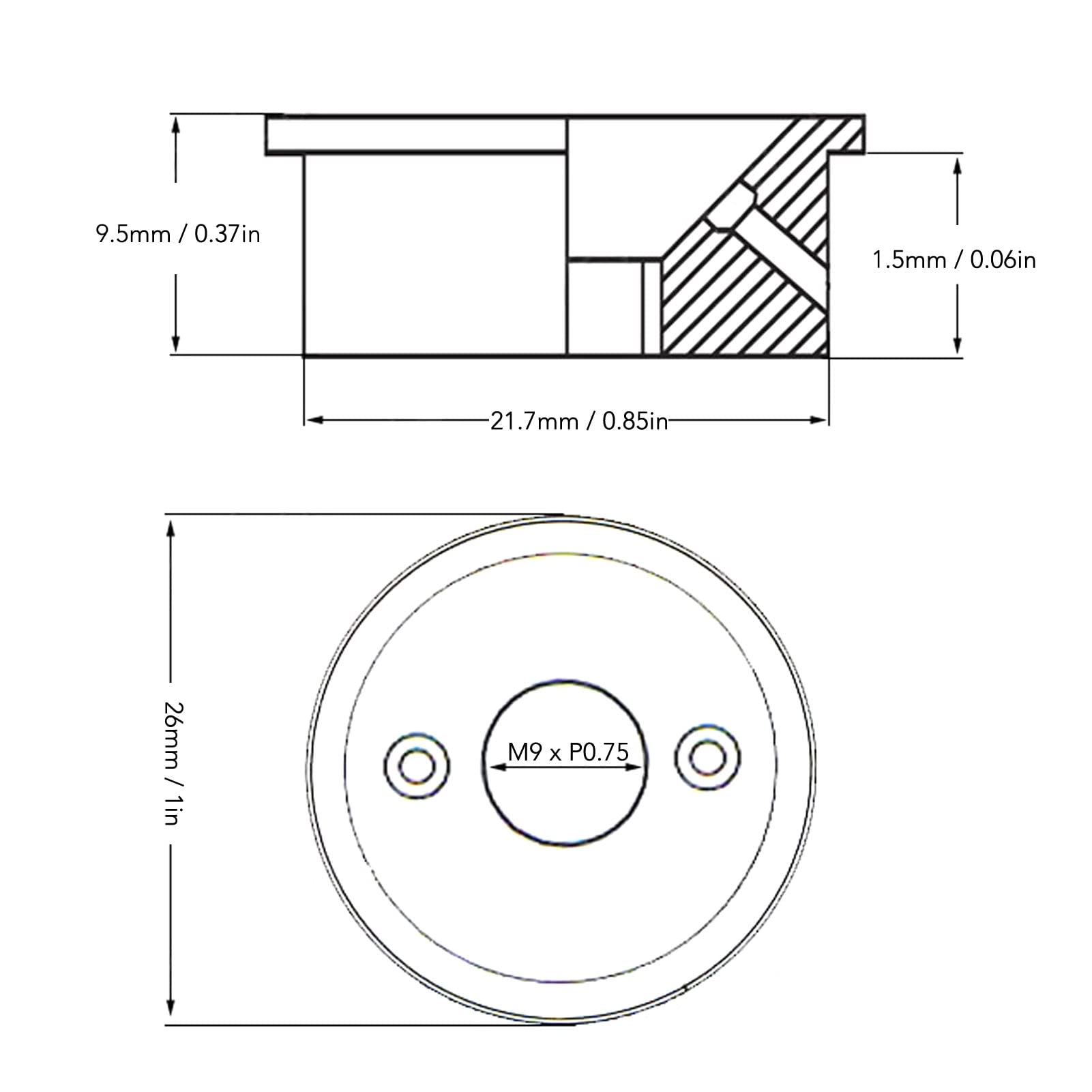 2 Pezzi Piastra Jack Per Chitarra Elettrica - In Metallo, Con Viti, Per Sostituzione - Foto 9