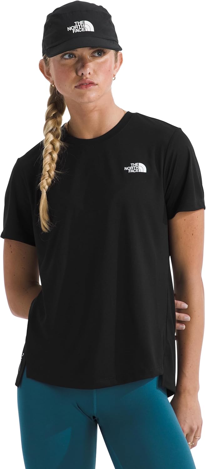 The North Face Women's Flex Short-Sleeve Tee - Moisture Wicking, Forward Set Side Seams, Split Hem