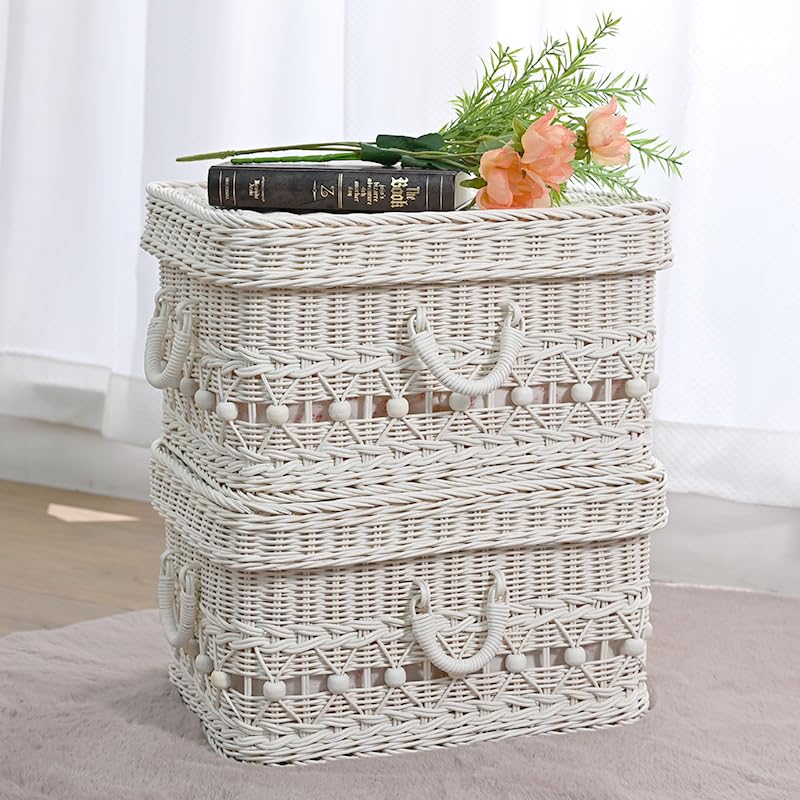 Amazon.co.jp: バスケット かご ふた フタ 小物収納 バスケット 蓋付き