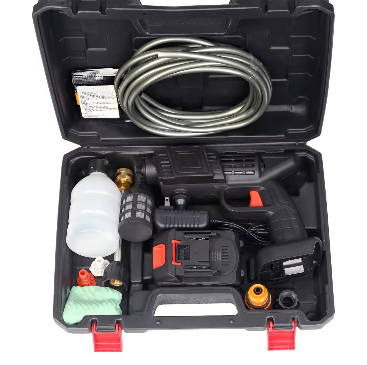 Idropulitrice a batteria 8000Mah Idropulitrice portatile con 2 batterie Idropulitrice ad alta pressione a batteria per il lavaggio di auto Pulizia di pavimenti