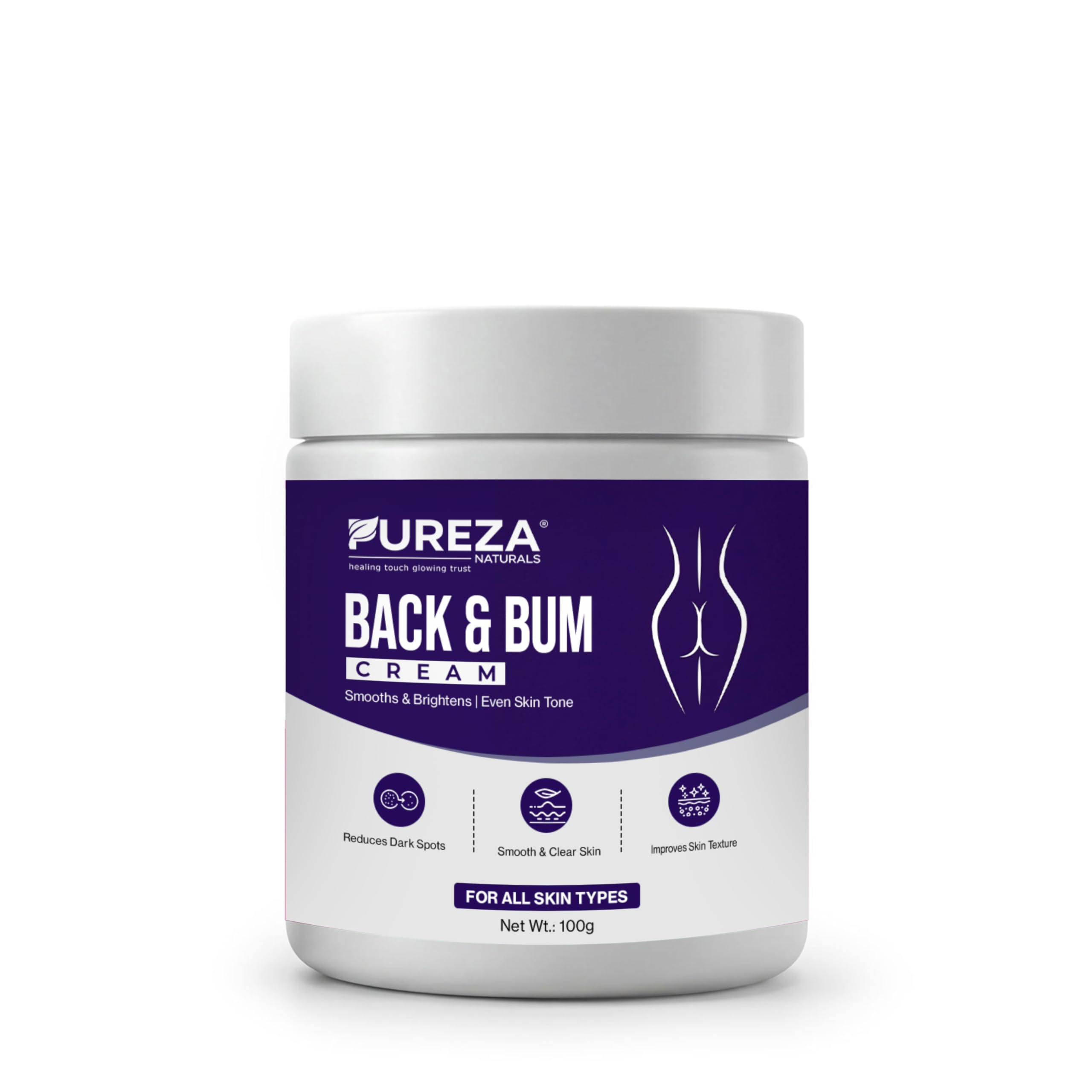 Back & Bum Cream 100g | Body Moisturizing Cream for Back & Butt | Hydrating, Softening & Nourishing Daily Skin Care | Non-Greasy Formula-image-16