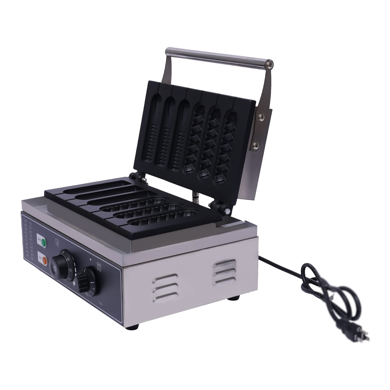 Gofrera antiadherente 1500 W 50 ~ 300 ℃, gofrera para frescura de gofres belgas, antiadherente, eléctrica, mini holandés, máquina para hacer tortitas, sandwichera
