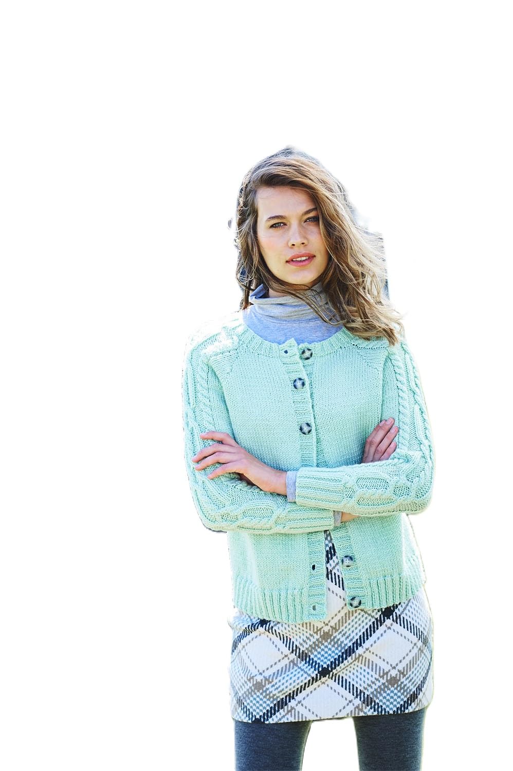 Stylecraft Special Aran with Wool Knitting Pattern - 9894 Cardigan, Snood & Hat