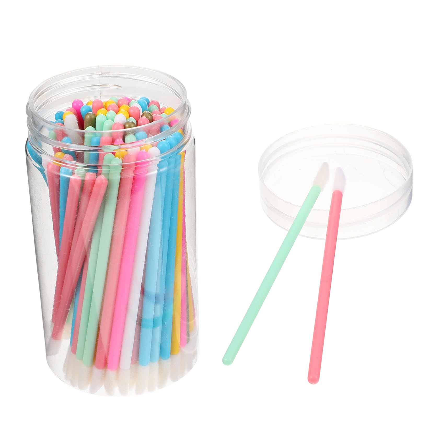 Beatifufu 100pcs Lipstick Applicator Wands Makeup Lip Brush Set for Smooth Application for Birthday Christmas