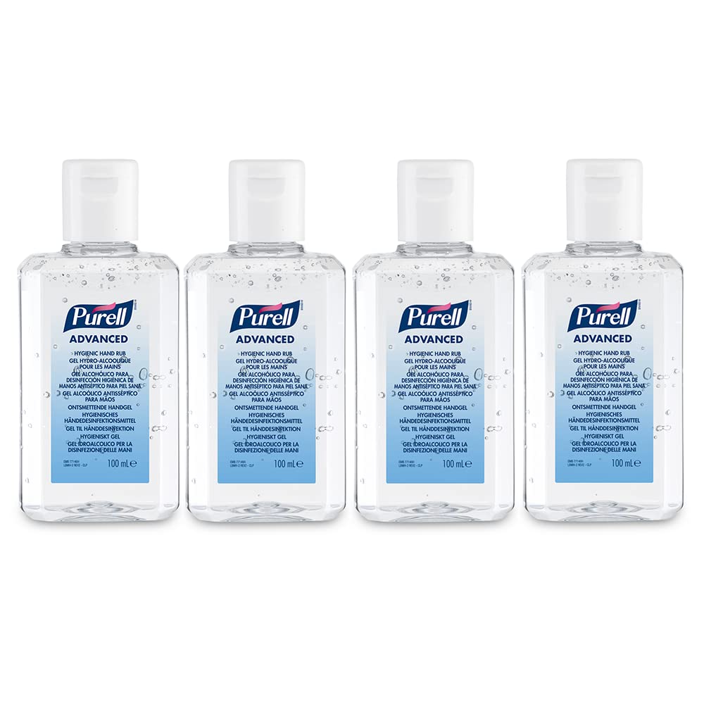 Purell100mL pack of 4 100ml PURELL Hand Sanitiser bottles