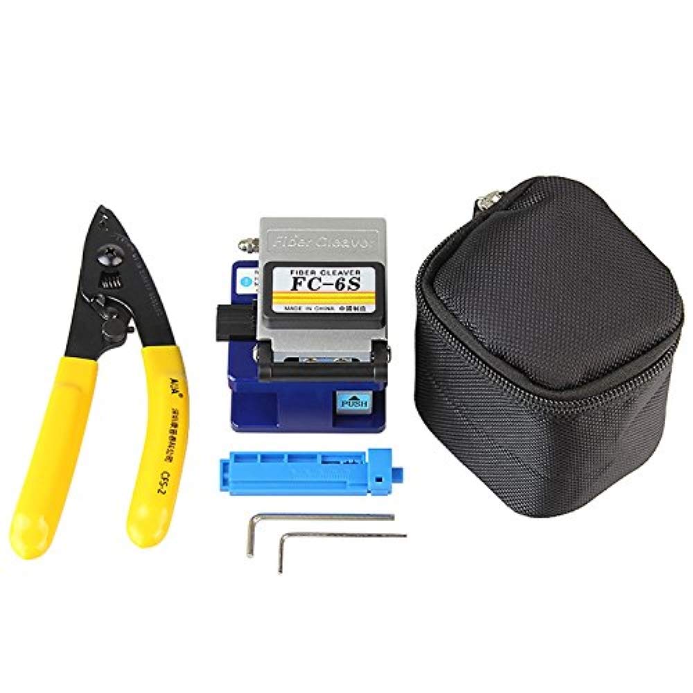 AUA Outil à fibre optique 3 en 1 FTTH Kits d'outils en fibre optique FC-6S