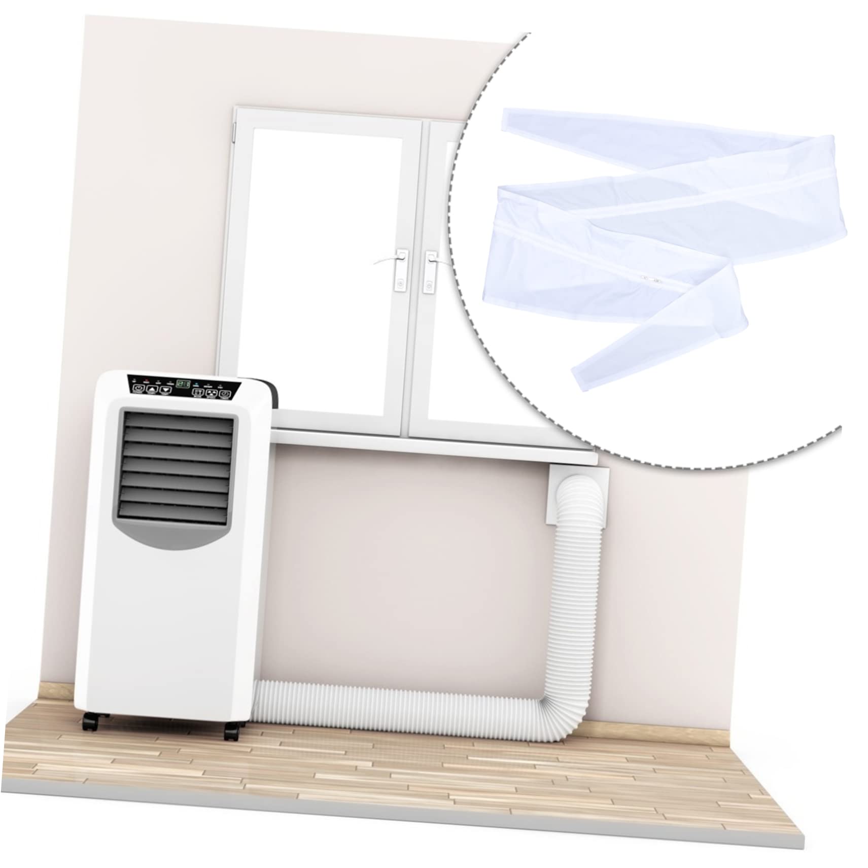 2sets Condizionatore Guarnizione Kit Sigillatura Per e Riduzione Emissioni Facile Installare Per