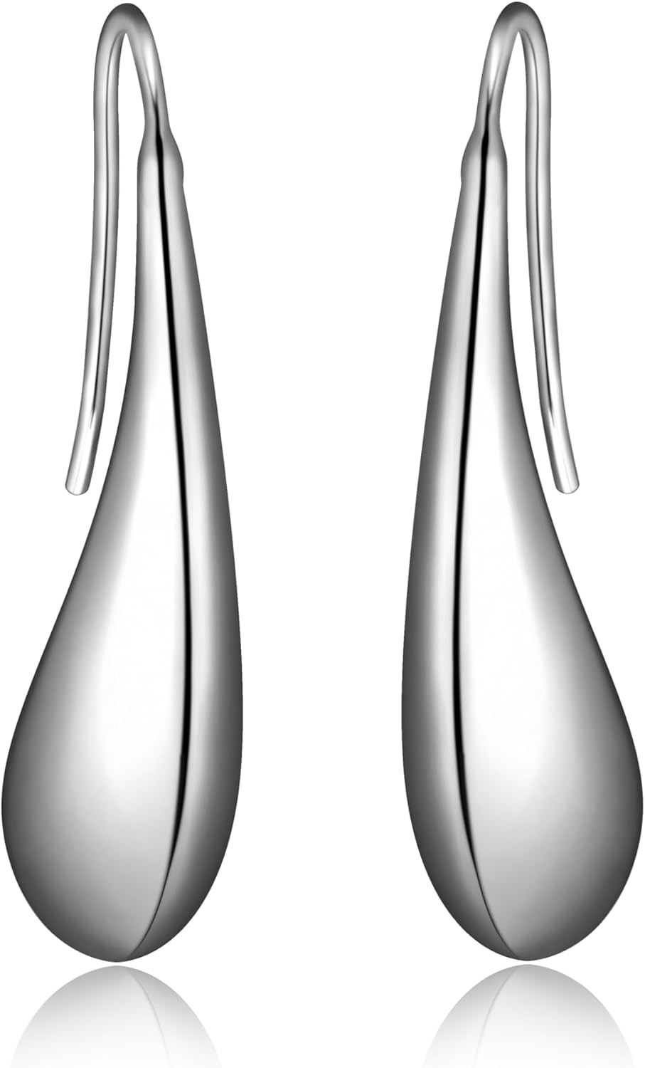 Amazon Collection Sterling Silver Teardrop Earrings - Image 3