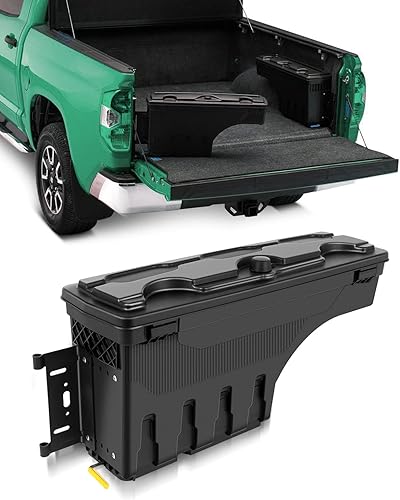 SCITOO Caja de herramientas para caja de camión para Dodge Ram 1500 2500 3500 2002-2018 organizador impermeable pecho izquierdo del lado del