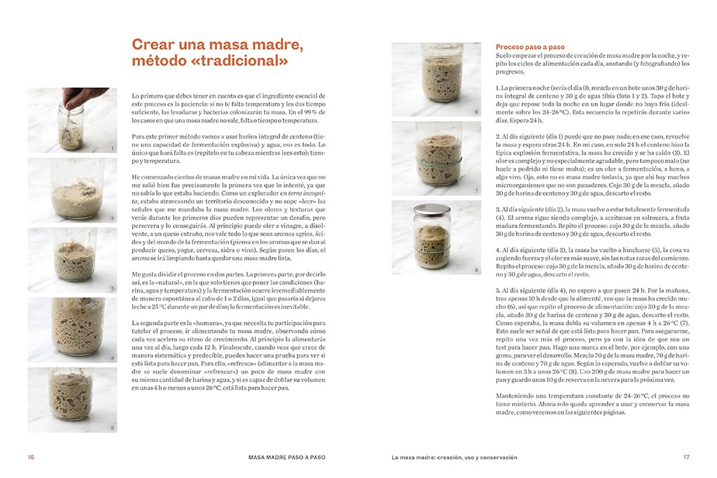Masa madre paso a paso: Un curso para aprender de forma fácil todas las técnicas, recetas y trucos (Cocina de autor)