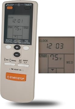 Replacement Air Conditioner Remote Control for Fujitsu Air Conditioners AR-JW4 AR-JW5 AR-JW6 AR-JW7 AR-JW8 AR-JW9 AR-JW10 AR-JW12 AR-JW14 AR-JW15 AR-JW16 Ar-jw31