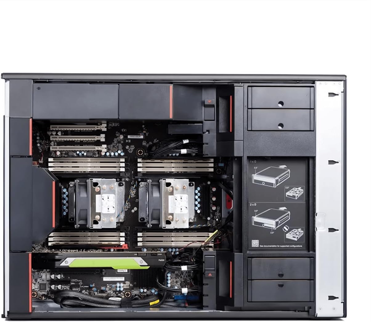 PCSP P920 Workstation/Server, 2X Intel Gold 6148 2.40GHz (40 Cores & 80 Threads Total), Quadro K620 2GB Graphics Card, No HDD, No Operating System (Renewed) (512GB DDR4)