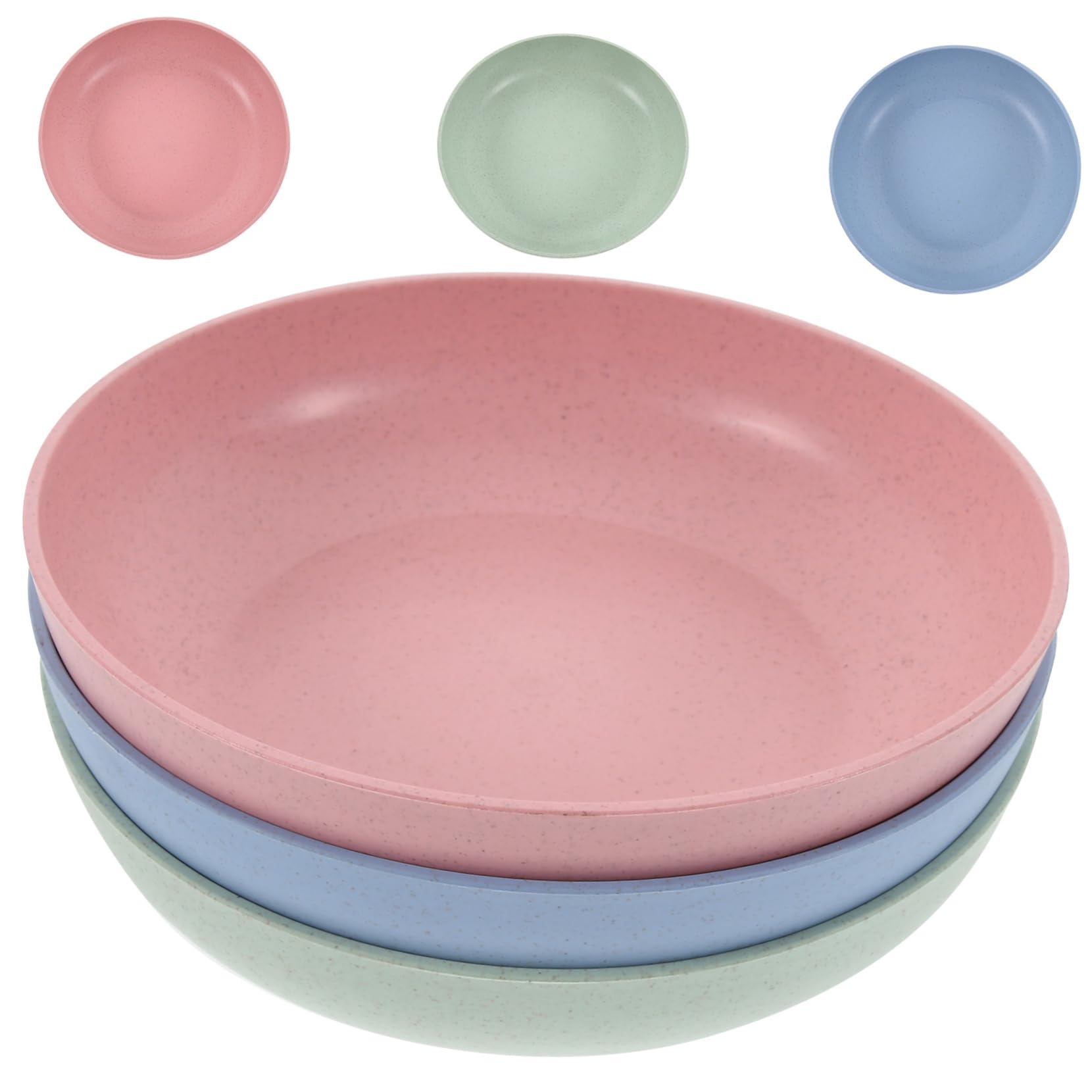 HANABASS 6Pcs Plastic Cat Food Bowls Shallow Design for Legged Cats Dishwasher Safe Reduces Eating Speed Comfortable Feeding Experience