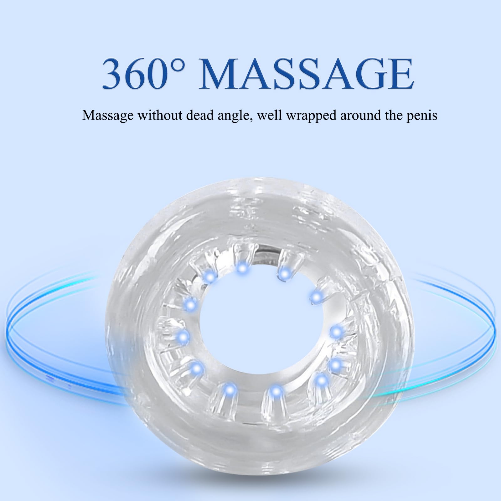 BDSMJOY Masturbazione per uomini, Masturbatore trasparente, Vagina tascabile per uomini, Masturbatori Sex Toys per uomo singolo