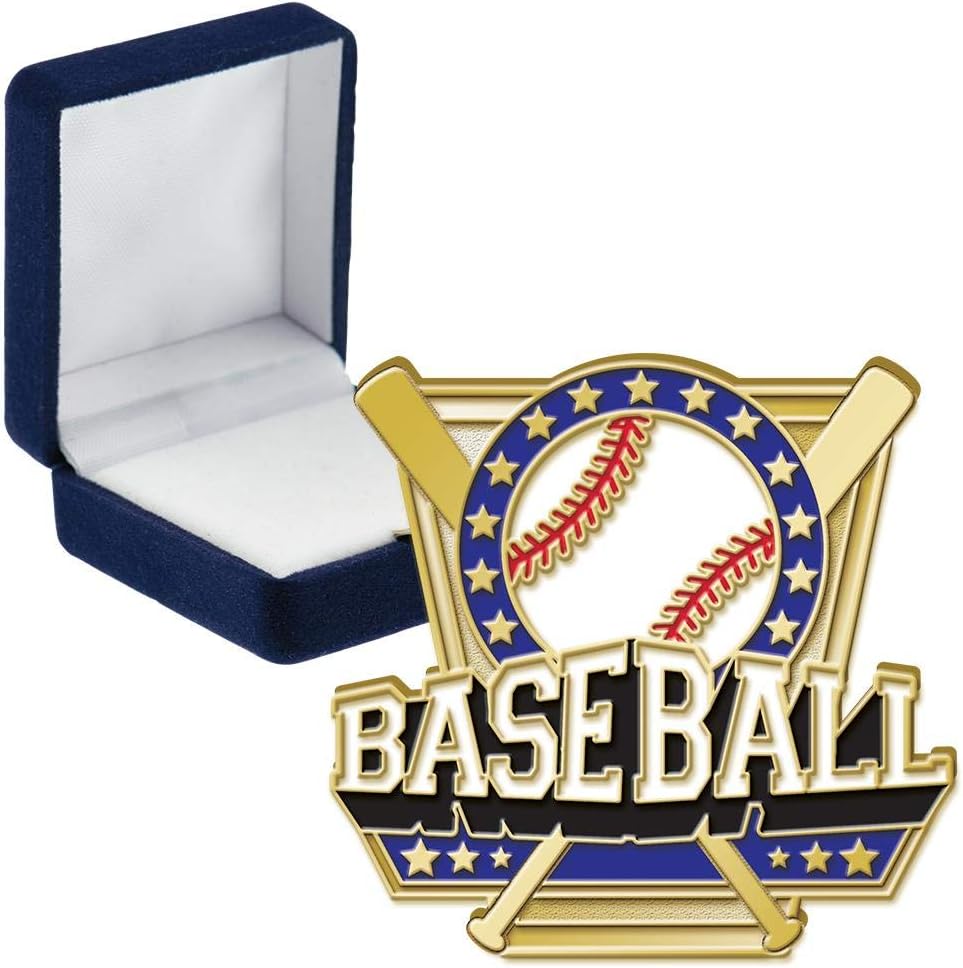 Crown Awards Baseball Shield Turf Pins, Baseball Shield Turf Pin