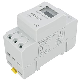 Timer Switch, THC15A, AC 220-240V 16Amp, Digital LCD Power Programmable Timer Time Relay Switch, Supports 28 Scheduled Times Daily or Weekly (1)