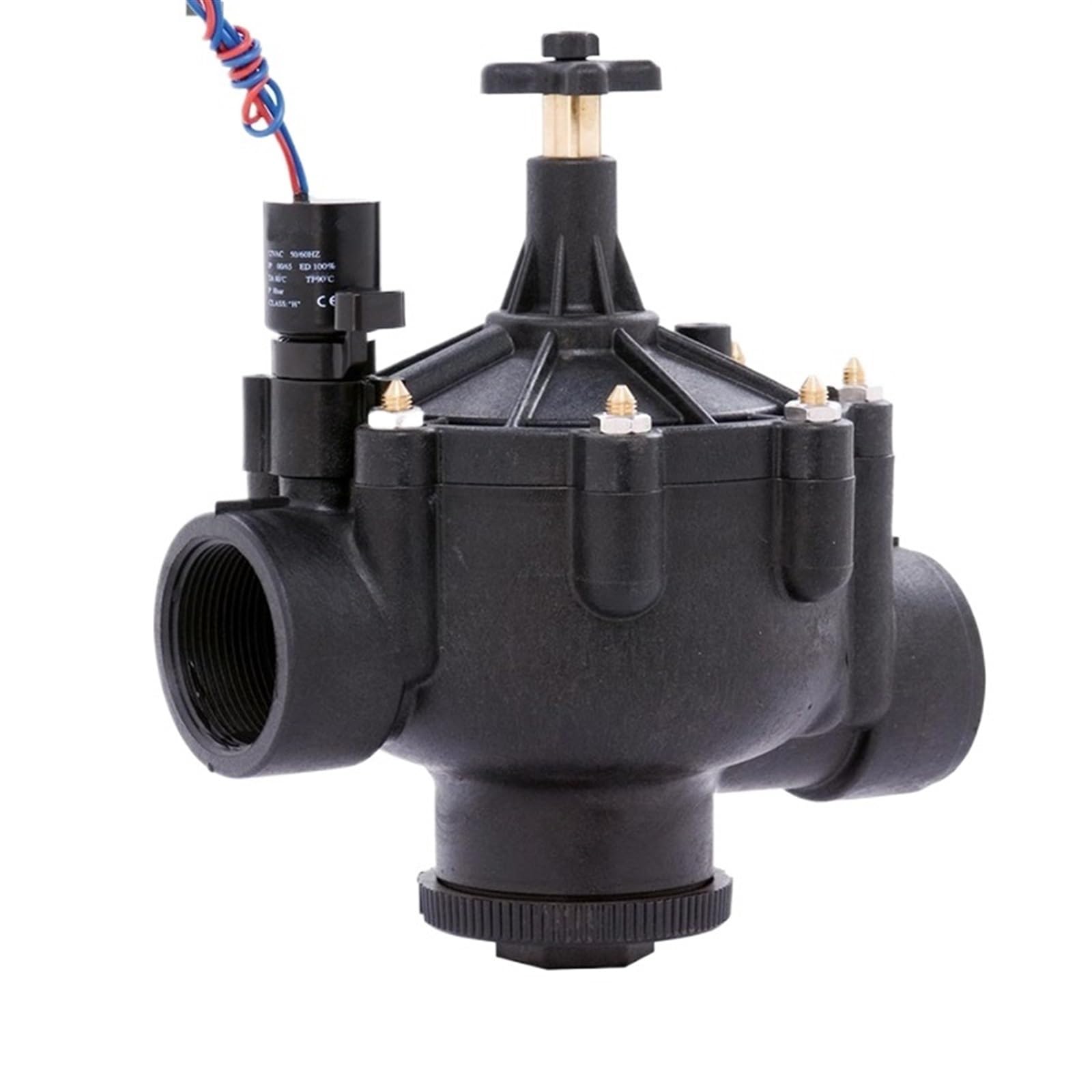 AYNRJKKX 3 Way G3 Garden Irrigation Plastic Valve With Flow Regulating Solenoid(DC 12V)
