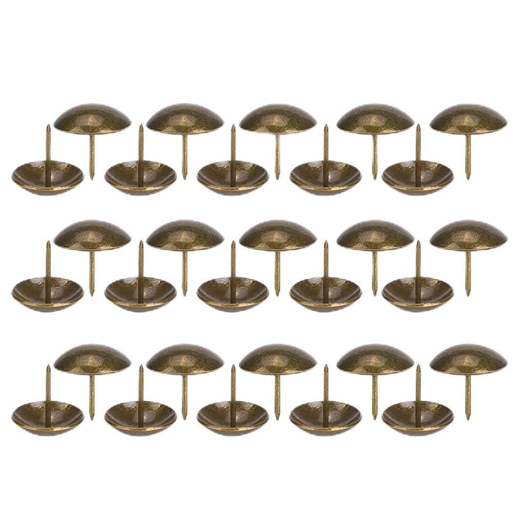 30Pcs Upholstery Nail Thickening Round Head Cyan Bronze Iron Plating Furniture Accessories25x25mm, Multifunctional Accessory For Home Use (25 * 25mm (thickened))