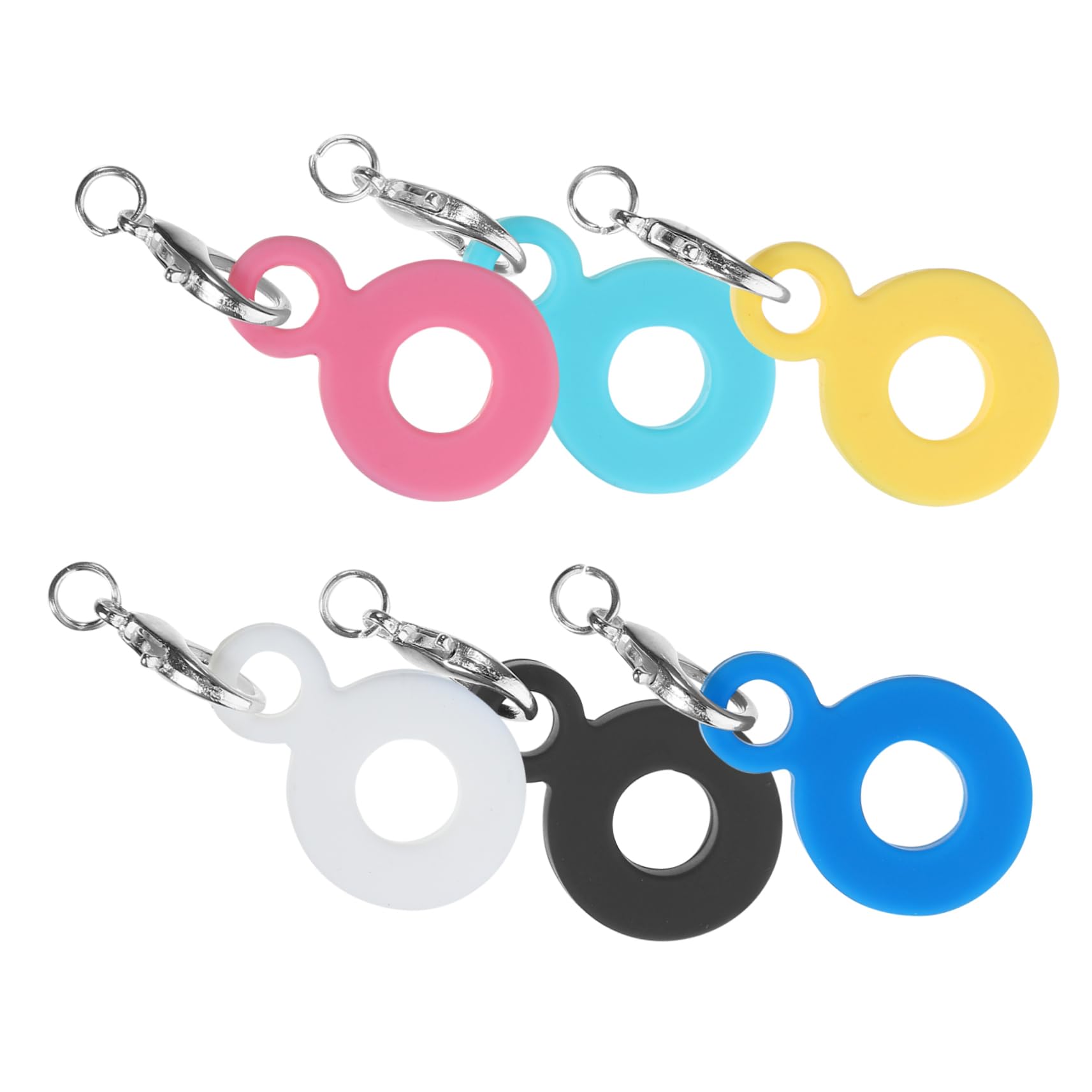 MAGICLULU 4 Set Di Ciondoli in Silicone A Forma Di Cannuccia A Forma Di Cartone Animato Cannucce Riutilizzabili Decorazioni in Silicone Per Cannucce E Cannucce 6 Pezzi*4