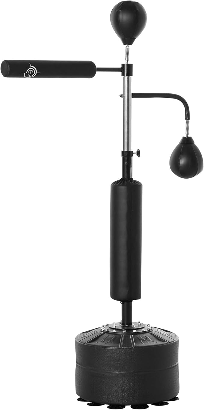 Soozier 3in1 Boxing Punching Bag Stand with 2 Speed Balls, 360