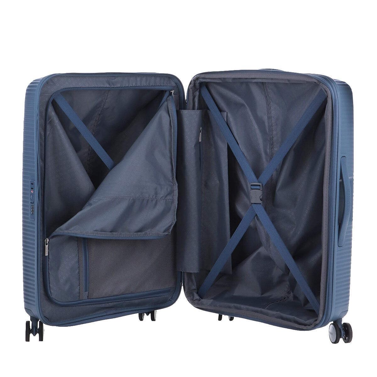 VALIGIA AMERICAN TOURISTER SERIE SOUNDBOX COLSTBLU CM 71 PESO 3,7 KG, Manico telescopico