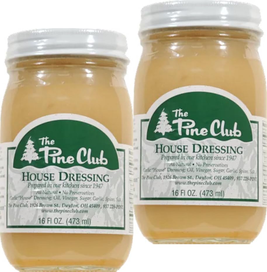 The Pine Club House Dressing, a Dayton Institution, 2-Pack 16 fl. oz. Jars