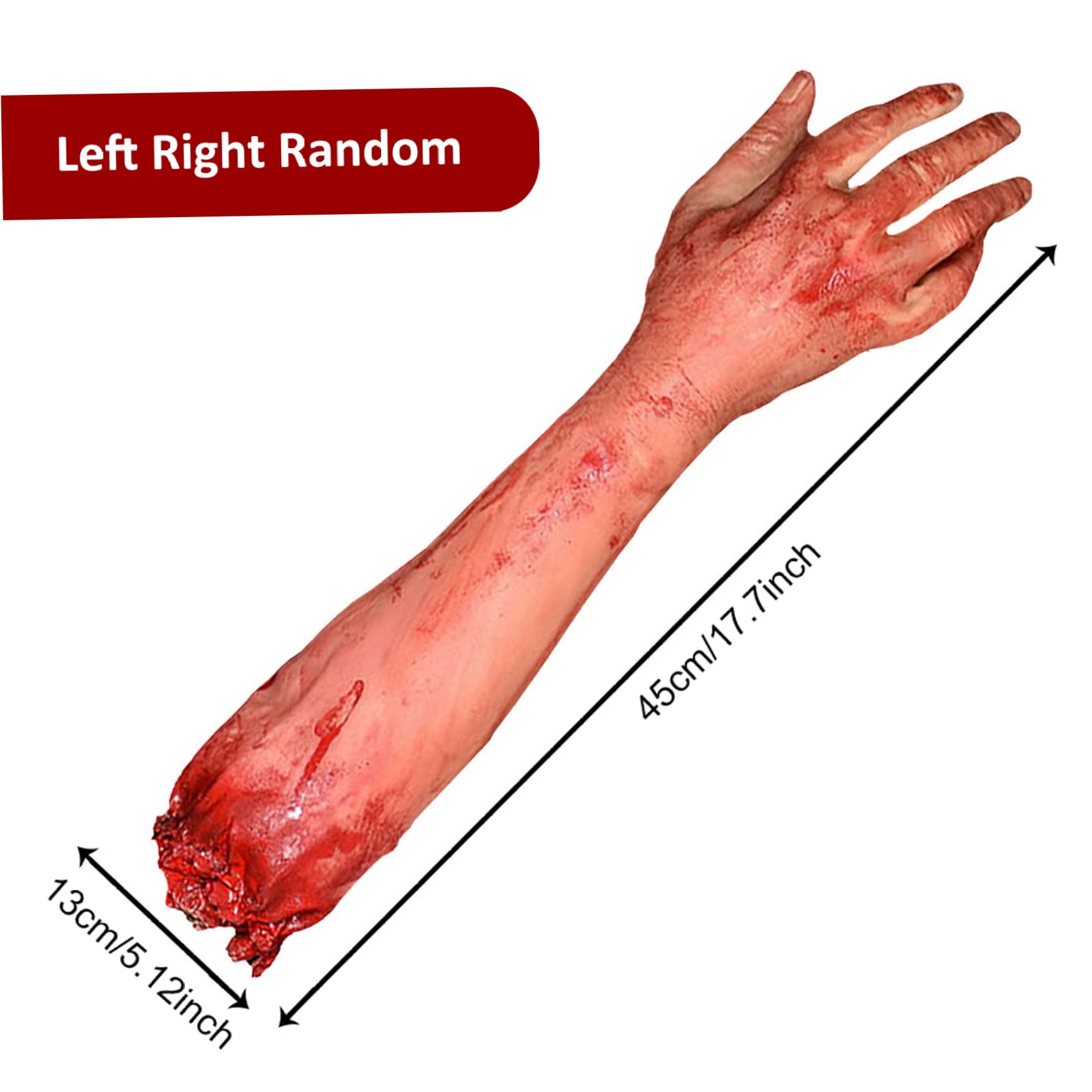 HoveeLuty Abgetrennter Arm Halloween - Blutiger Fake Arm 35cm Grusel-Deko