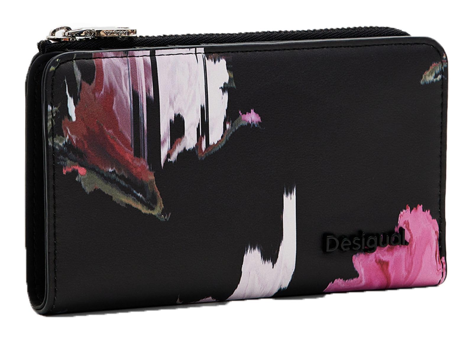 Desigual Damen Schwarz Geldbörse Spry Emma 2.0 Small Wallet Black