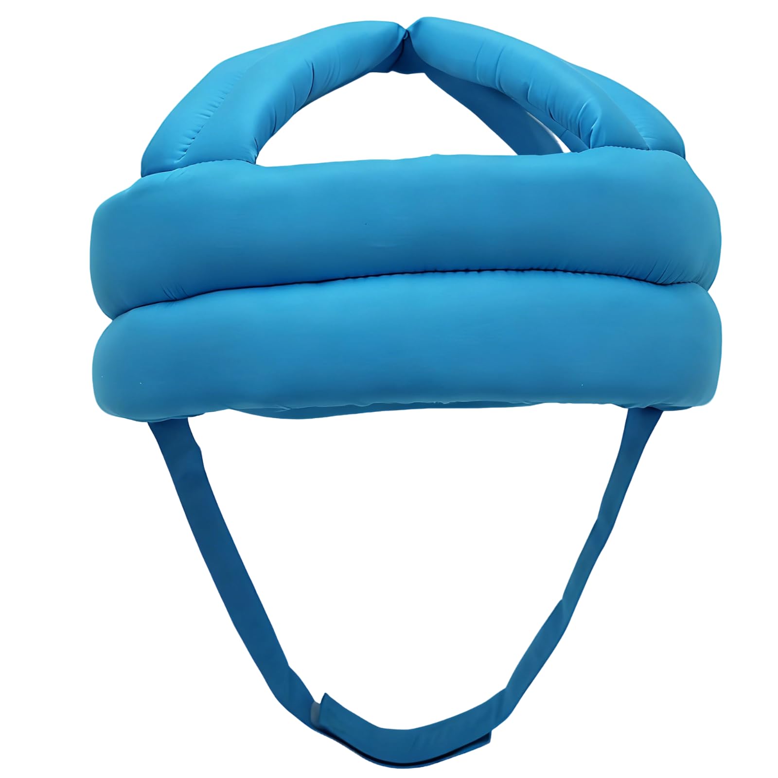 1 Stück Senioren-Schutzhelm, hellblau, Sturzhelm mit Klettverschluss, weicher Kopfschutz für Stürze, Kopfbedeckung für ältere Menschen, 23 x 23 x 22 cm, 9,1 x 9,1 x 8,7 Zoll
