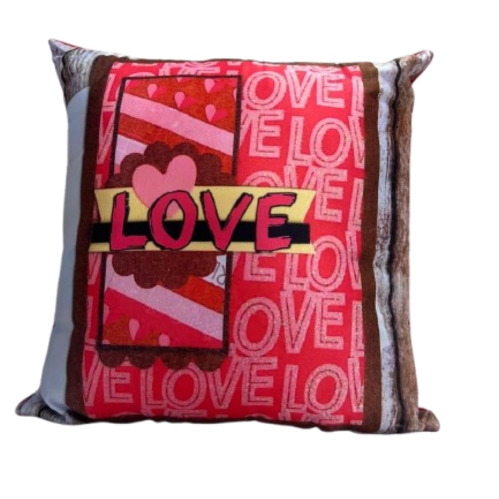 Flowerhorn World | Love Pillow | Gift for Husband, Crush, Lover Special Cushion Cover | Square Pillow | Unique Gift Sofa | Bed | Couch | Car | Farm House | Body Cushion | Decorative for Home.-image-5