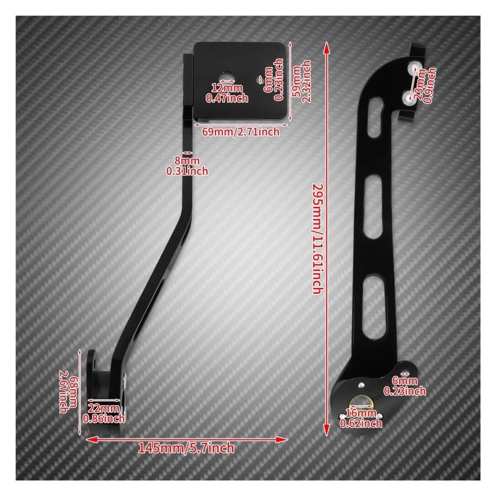 Moto Levier Changement Levier Levier Frein Pour Conducteur Moto Pédale Commande Au Pied Levier Vitesse Pour Softail Pour Fat Bob Pour Low Rider Standard FLSB FXDR 18-Up Levier Vitesses Shifter Pédale(