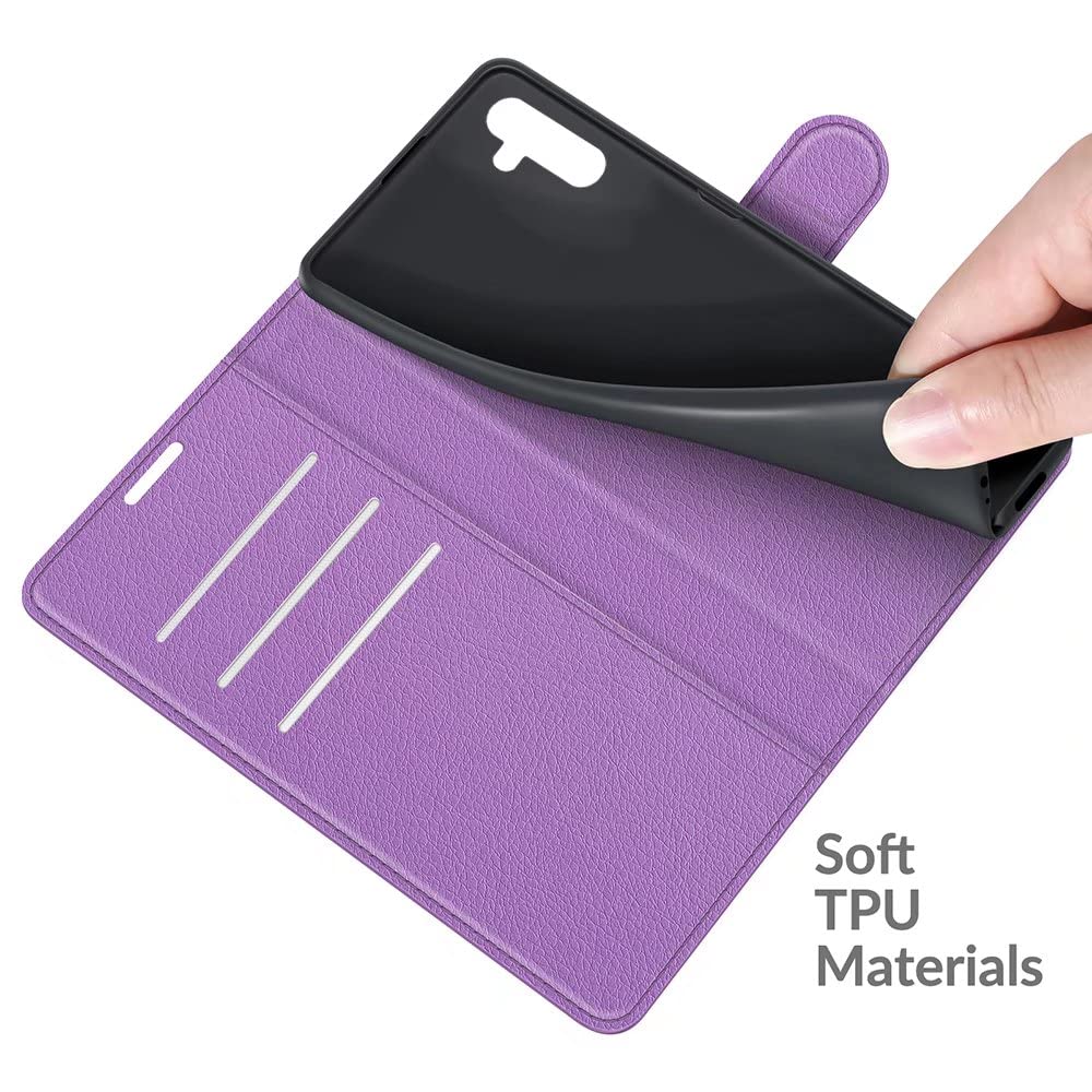 TIANYUE Custodia per Motorola Moto G42, Custodia Motorola Moto G42 Portafoglio, con [Supporto] [Carta Fessura] [Magnetica] Cover per Motorola Moto G42, Viola