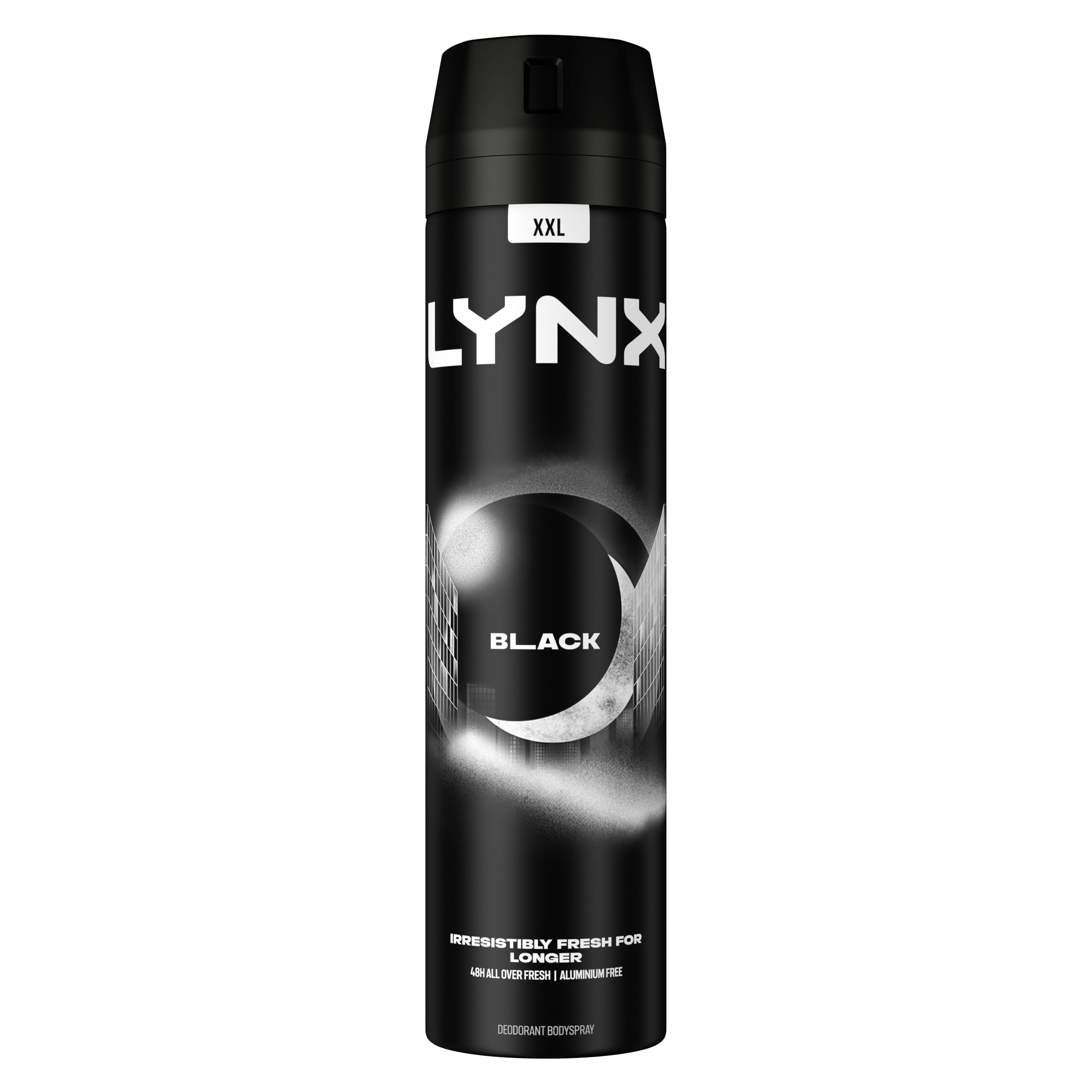 XXL Black 48 hours of odour-busting zinc tech Aerosol Bodyspray deodorant 250 ml