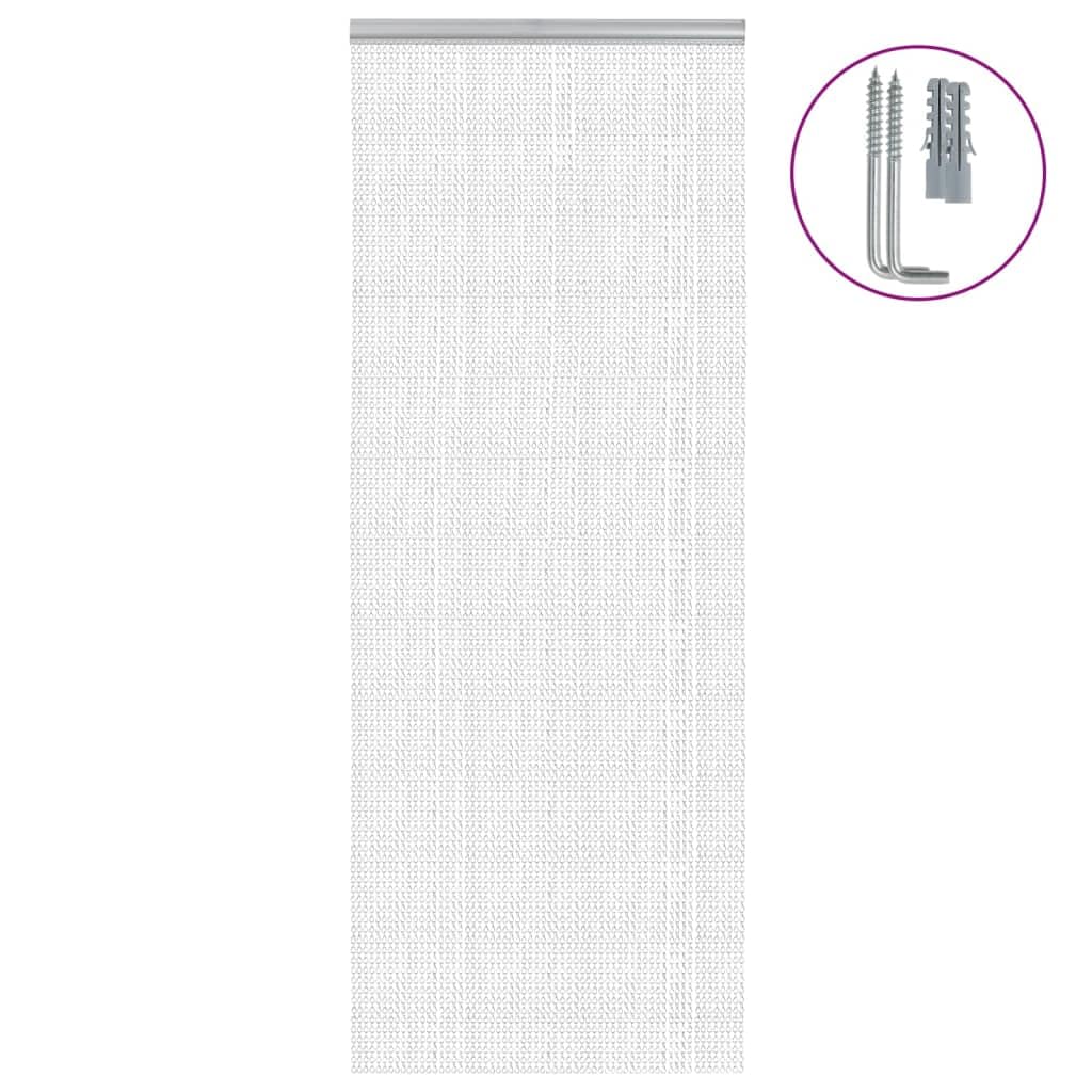 Generisch Türvorhang aus Ketten 80x221 cm Aluminium,Heim Garten,Dekoration,Fensterdrapierung,Fliegengitter-4010010