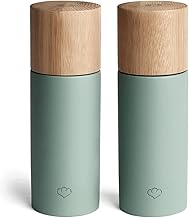 SPRINGLANE Salt and Pepper Mill Set, Elegant Salt and Pepper Mill Set, Premium with Adjustable Grinding Degree, Salt and Pepper Shakers - Mint