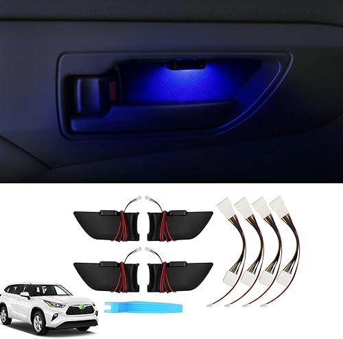 Miniatura 7 de Powerty Compatible con luz LED Toyota Camry 2024 2023 2022 2021 2020 2019 2018 manija interior de la puerta cuenco, iluminación ambiental, lámpara