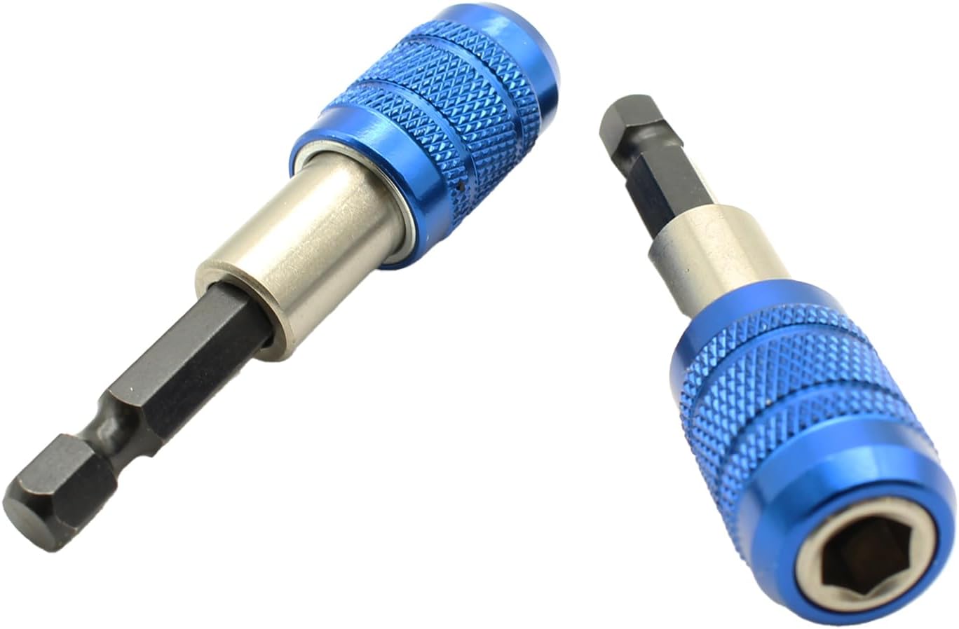 TEMO 2 pc Quick Release Security Screwdriver Bit Holder Impact Ready, 1/4 Inch Hex Shank