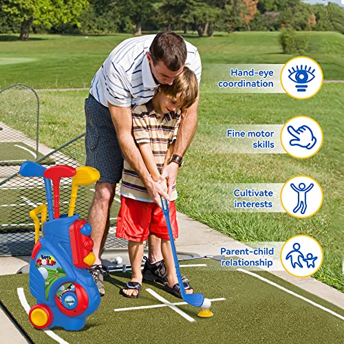 Liberry Toddler Golf Set, Upgraded Kids Golf Cart with Unique Shoulder Strap Design, Indoor and Outdoor Golf Toys for Boys and Girls Aged 1-5 Years Old - Image 5