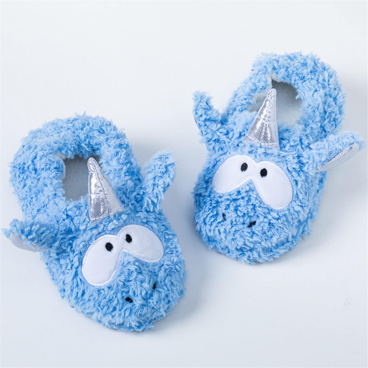 Toddler Boys Slippers Cartoon Cute Animals Plush Warm Home Shoes
