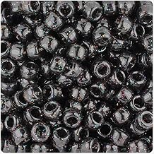 BeadTin Jet Multi Sparkle 9mm Barrel Pony Beads 500pcs