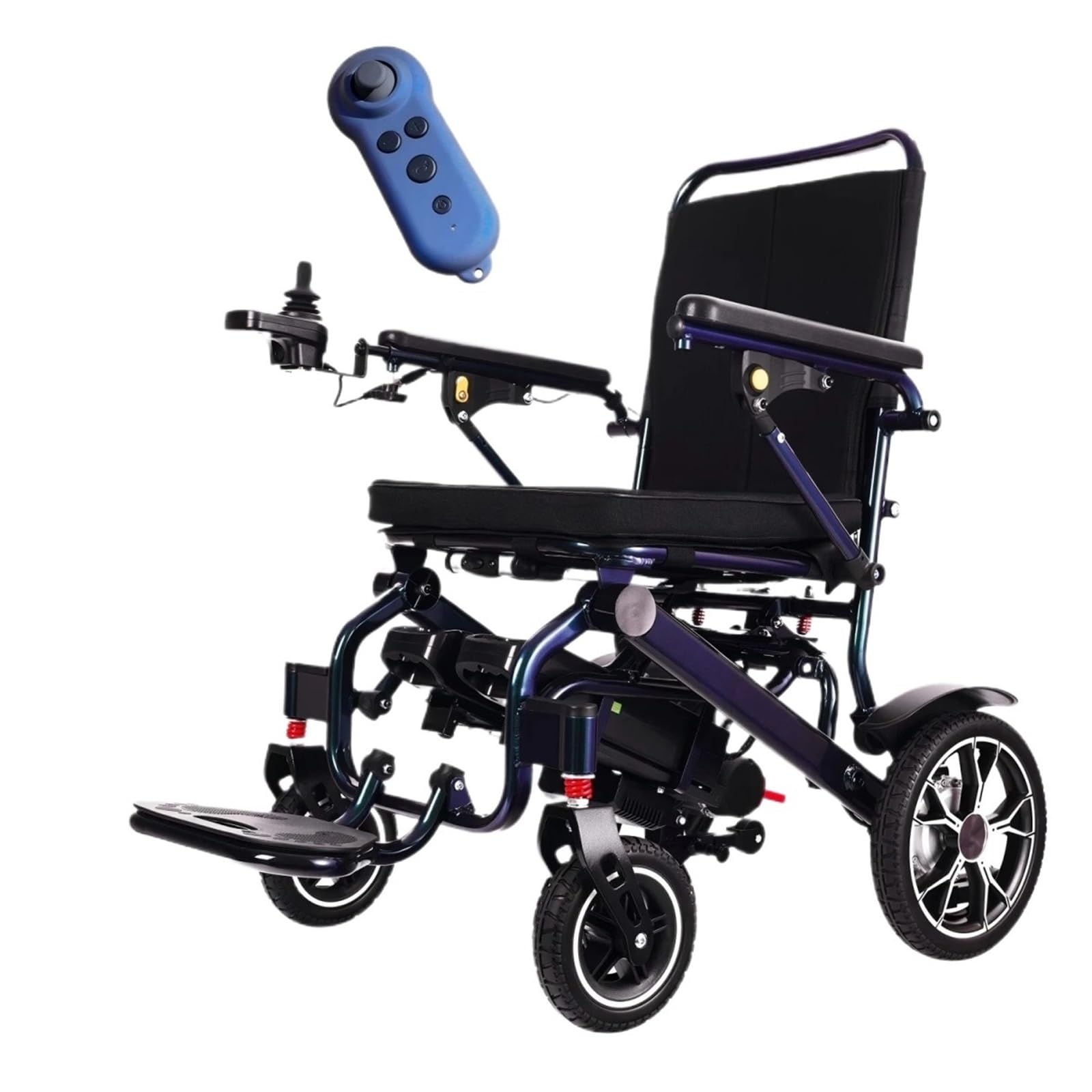 Sedia A Rotelle Elettrica Motore Da 500 W Portata 40 Km Capacità Di Carico 120 Kg Pieghevole Leggera Batteria Rimovibile Ammortizzatore Joystick A 360 ° Mobilità Confortevole Fluida